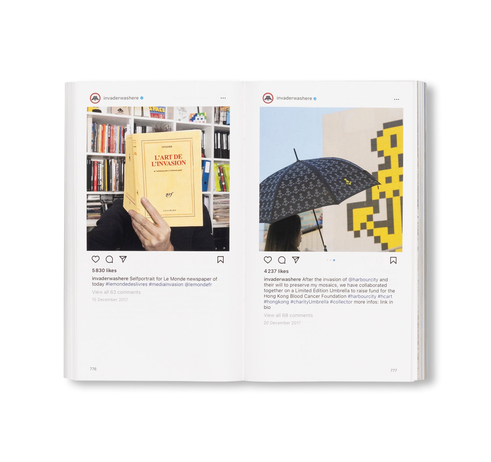 @INVADERWASHERE: TEN YEARS ON INSTAGRAM by Invader