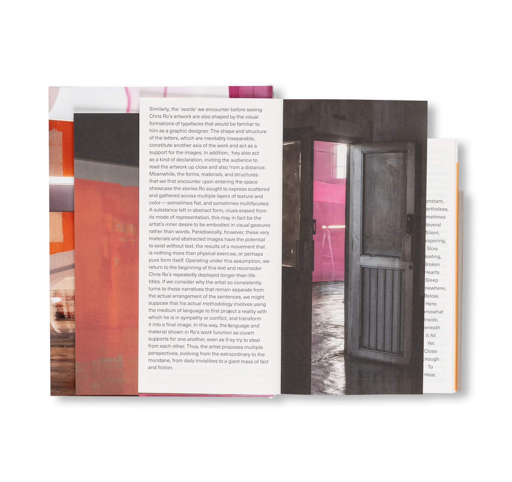 SOMEWHERE, HERE BELOW, SOMEWHAT INSIDE, BENEATH IT ALL YET CLOSE ENOUGH TO HEAR, SLEEPS SEVERAL SILENT, WHISPERING, SLOW BEATING, CONSTANT NEVERTHELESS SOMETIMES BROKEN HEARTS. by Chris Ro [FIRST EDITION / SIGNED]