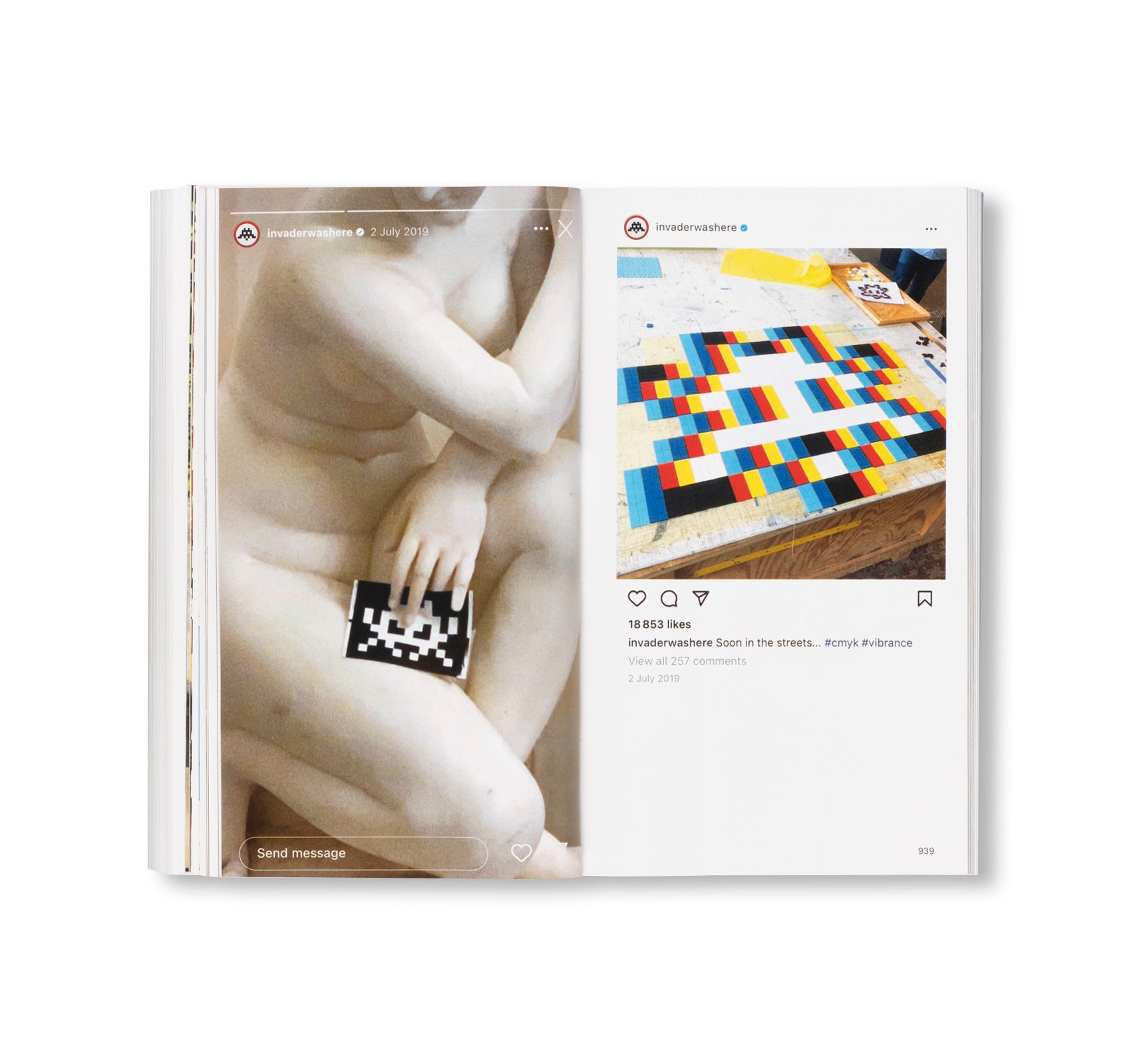 @INVADERWASHERE: TEN YEARS ON INSTAGRAM by Invader