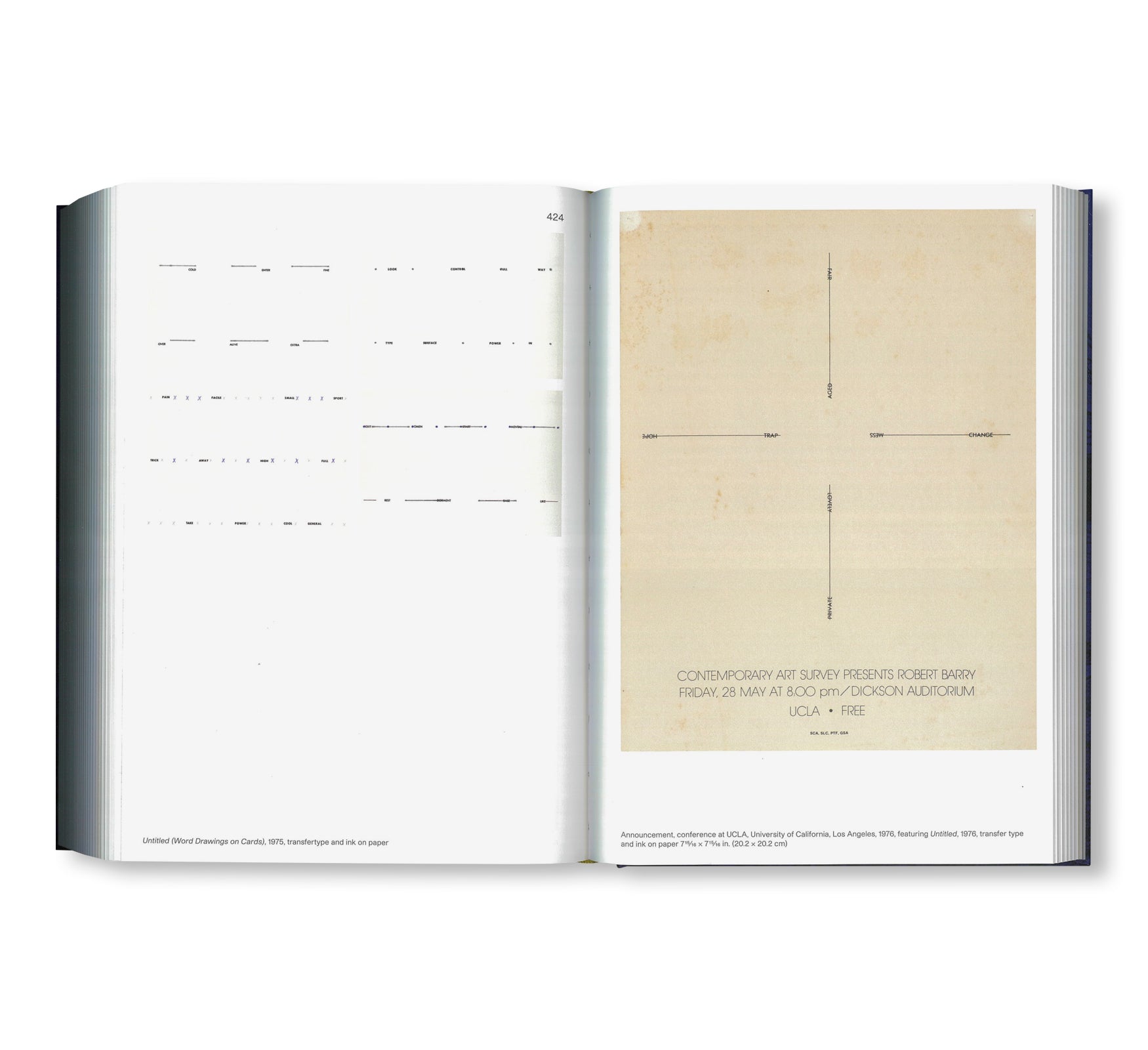 THE DEFINING OF IT… by Robert Barry