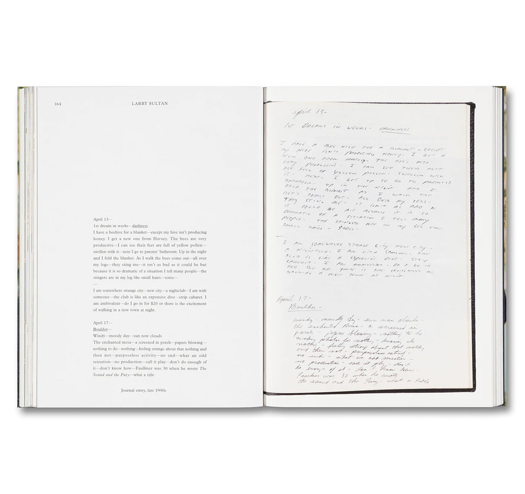 WATER OVER THUNDER: SELECTED WRITINGS by Larry Sultan