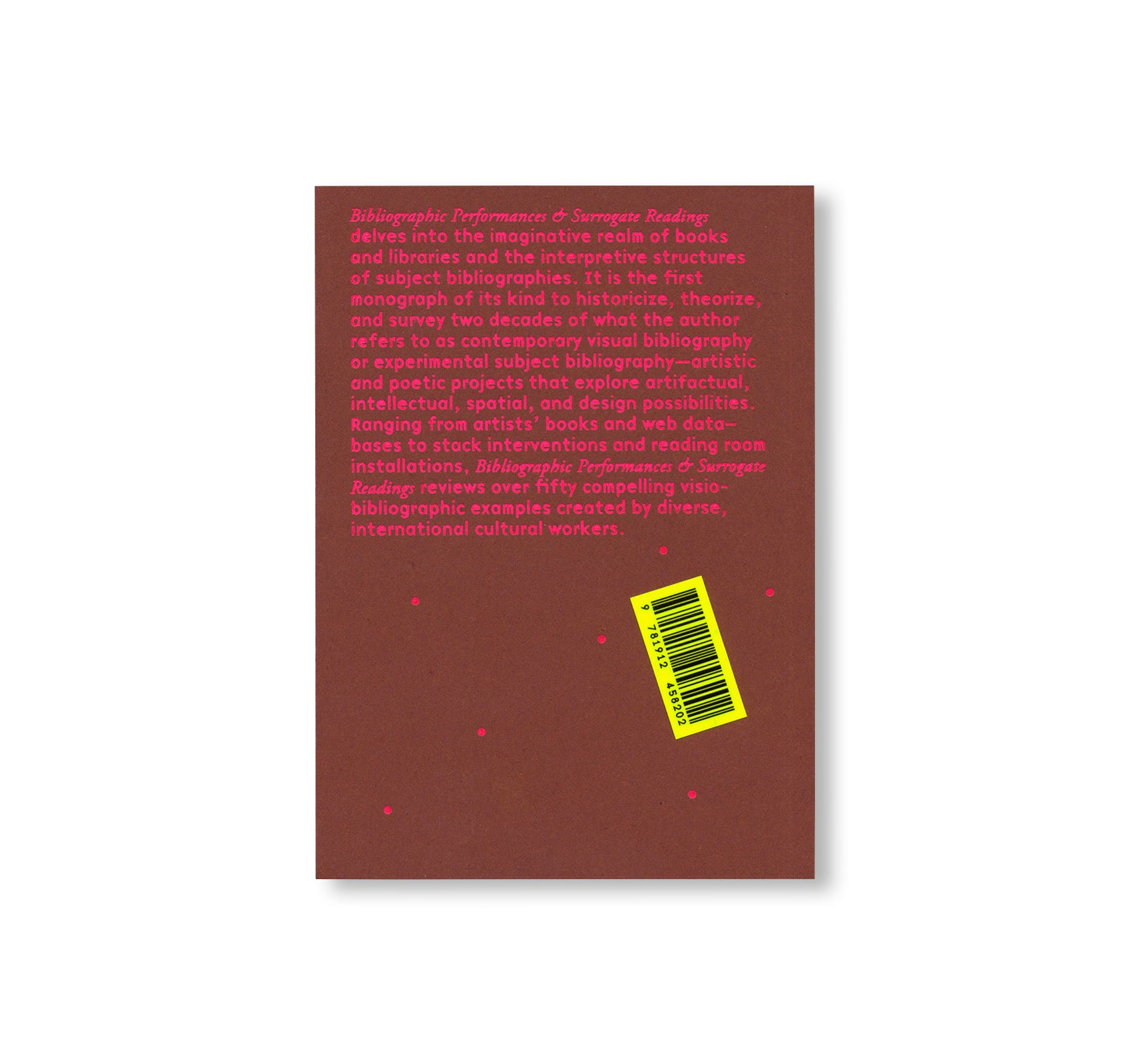 BIBLIOGRAPHIC PERFORMANCES & SURROGATE READINGS by Janelle Rebel