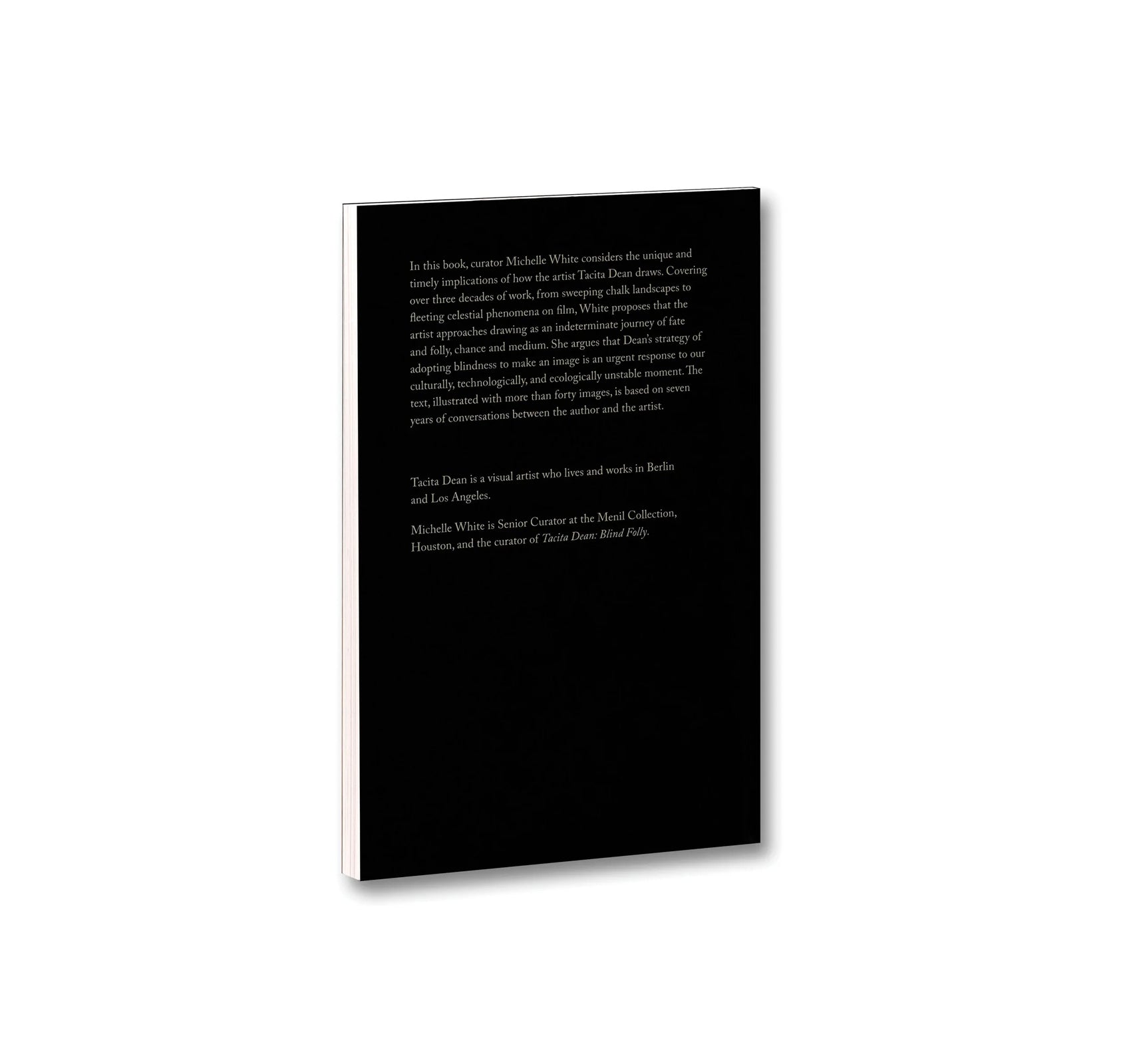 BLIND FOLLY OR HOW TACITA DEAN DRAWS by Michelle White, Tacita Dean