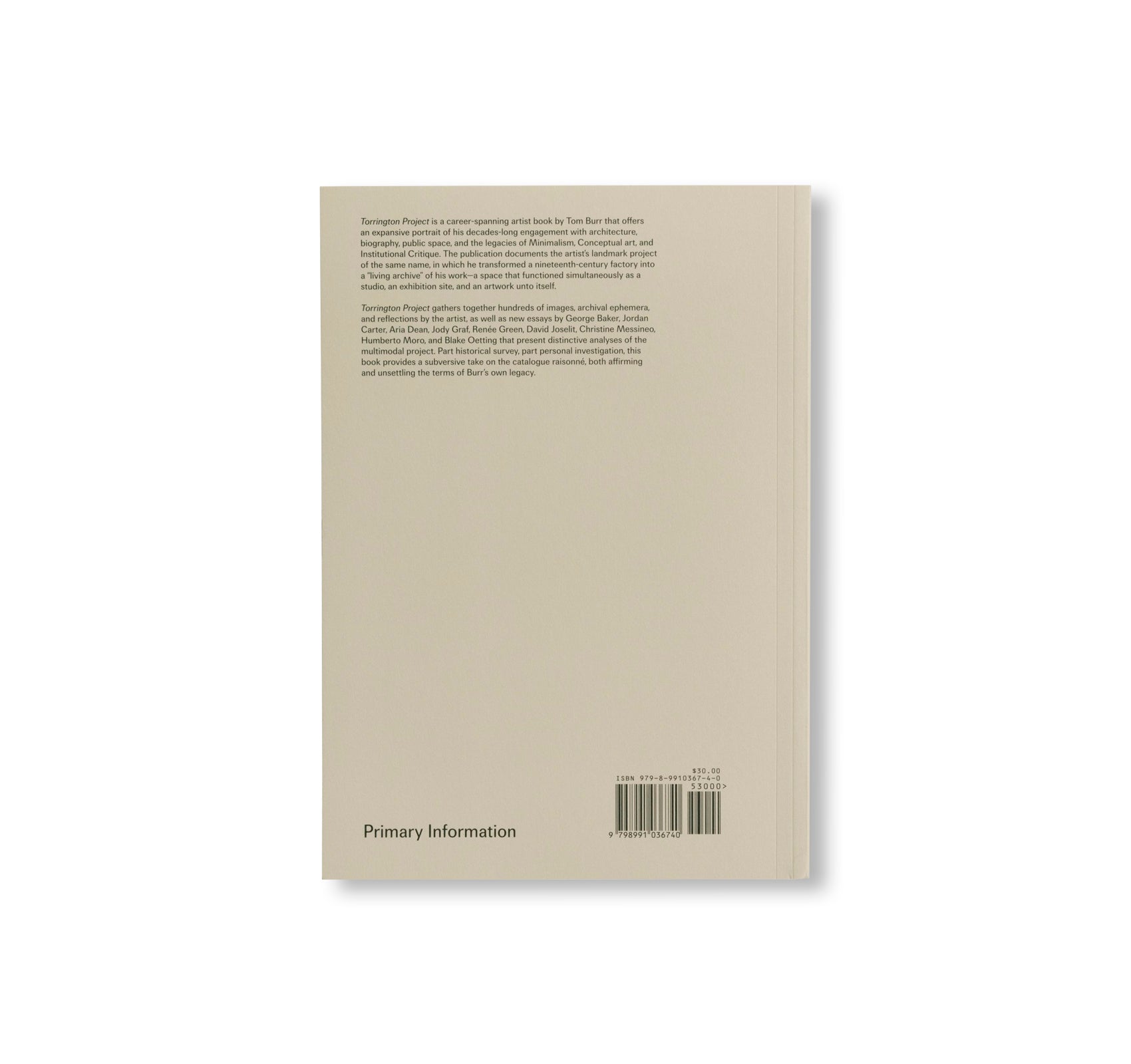 TORRINGTON PROJECT by Tom Burr