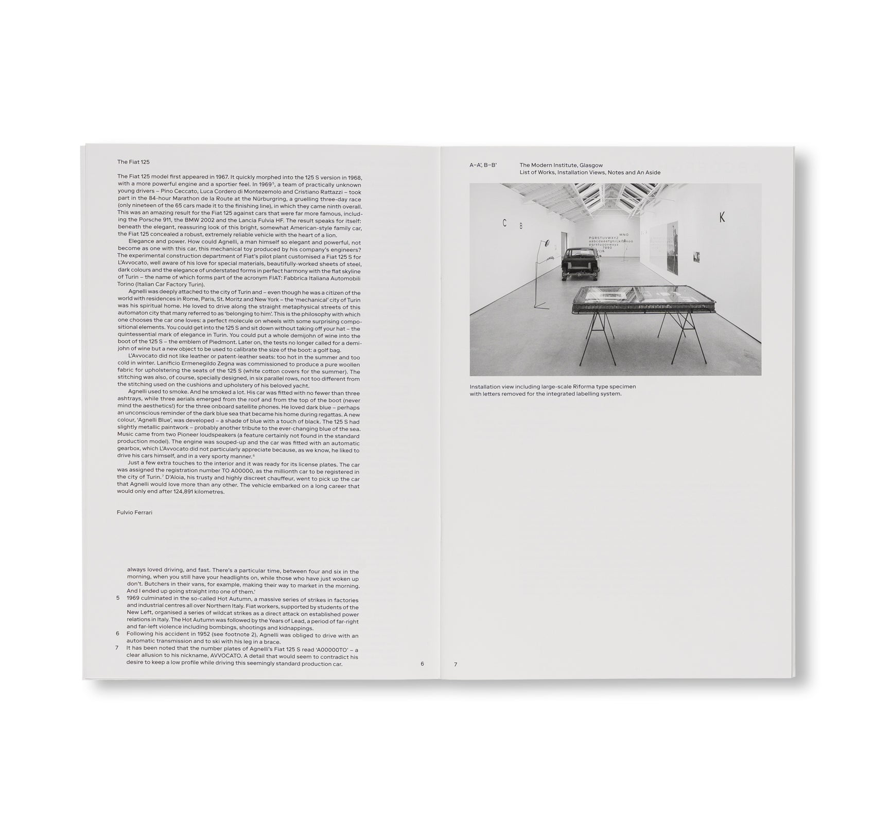 A–A’, B–B’ by Simon Starling