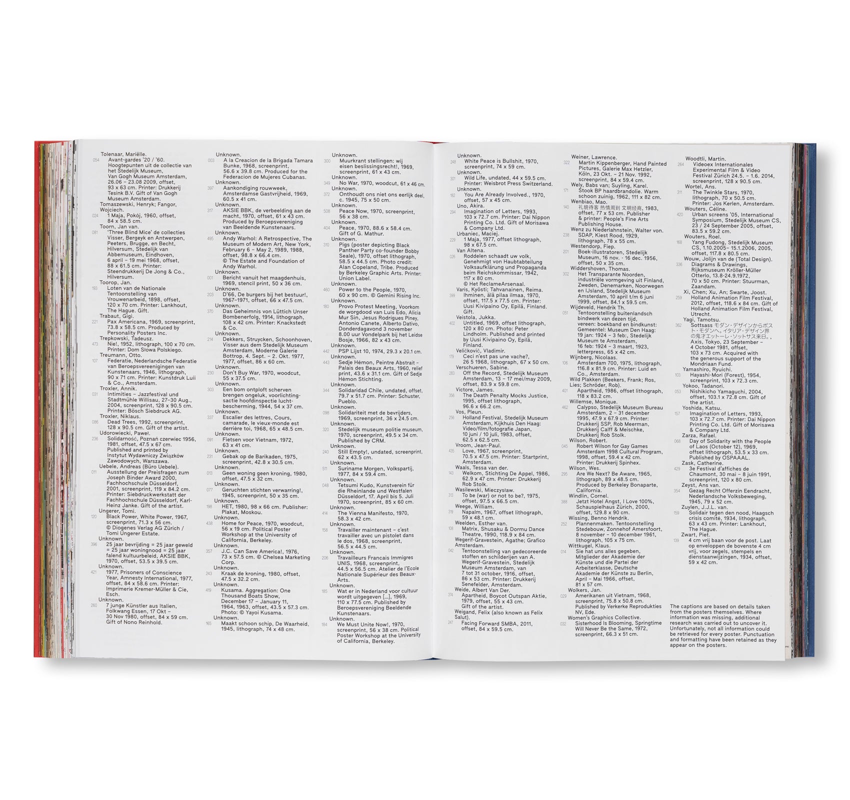 STEDELIJK MUSEUM POSTERS BY COLOR [ENGLISH EDITION]