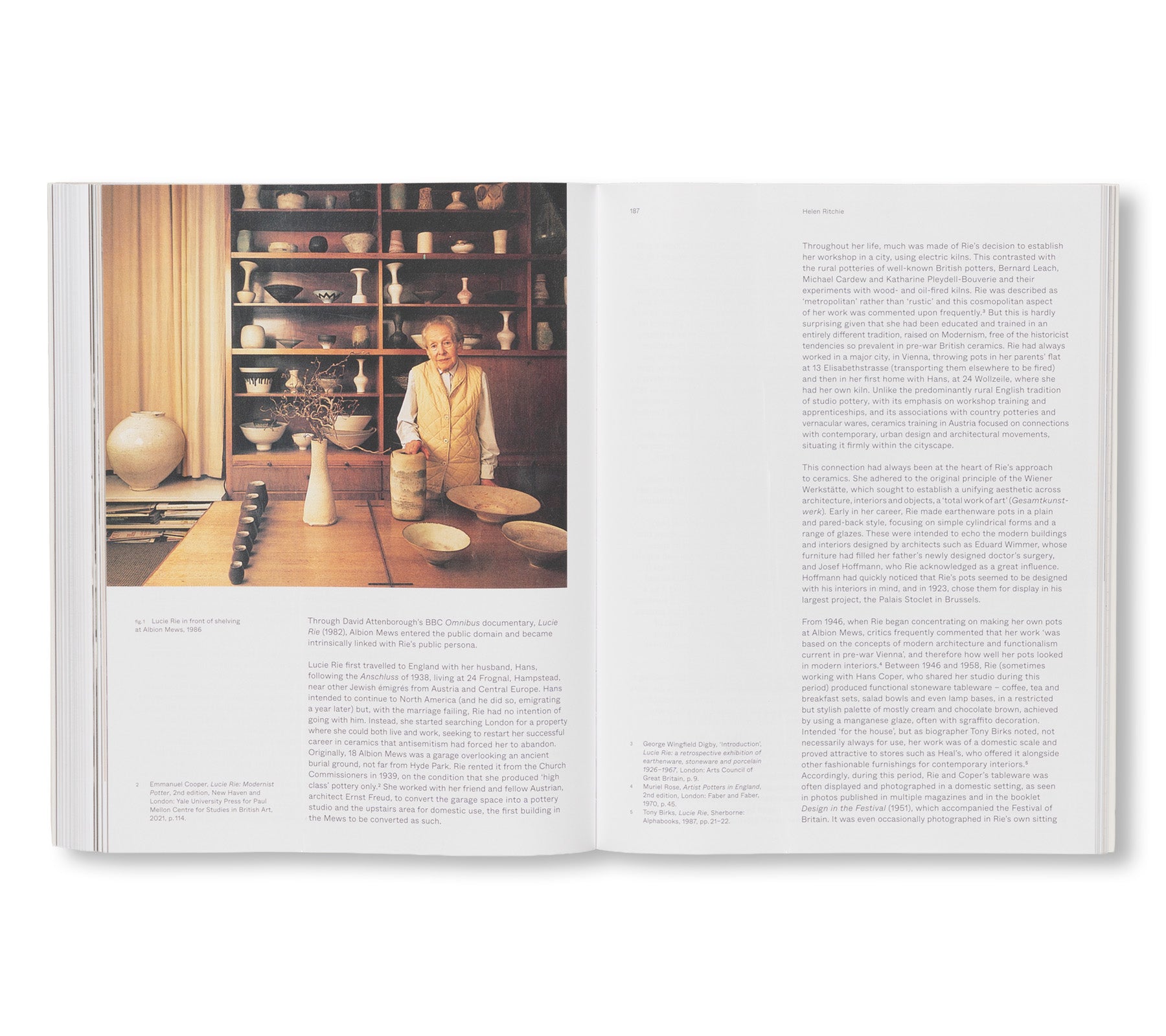 LUCIE RIE: THE ADVENTURE OF POTTERY by Lucie Rie