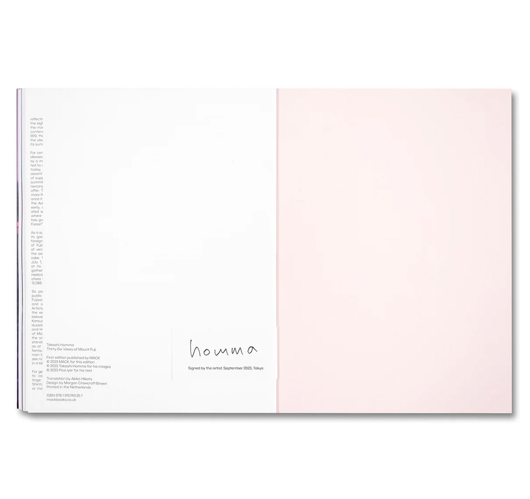 THIRTY-SIX VIEWS OF MOUNT FUJI by Takashi Homma [SIGNED]