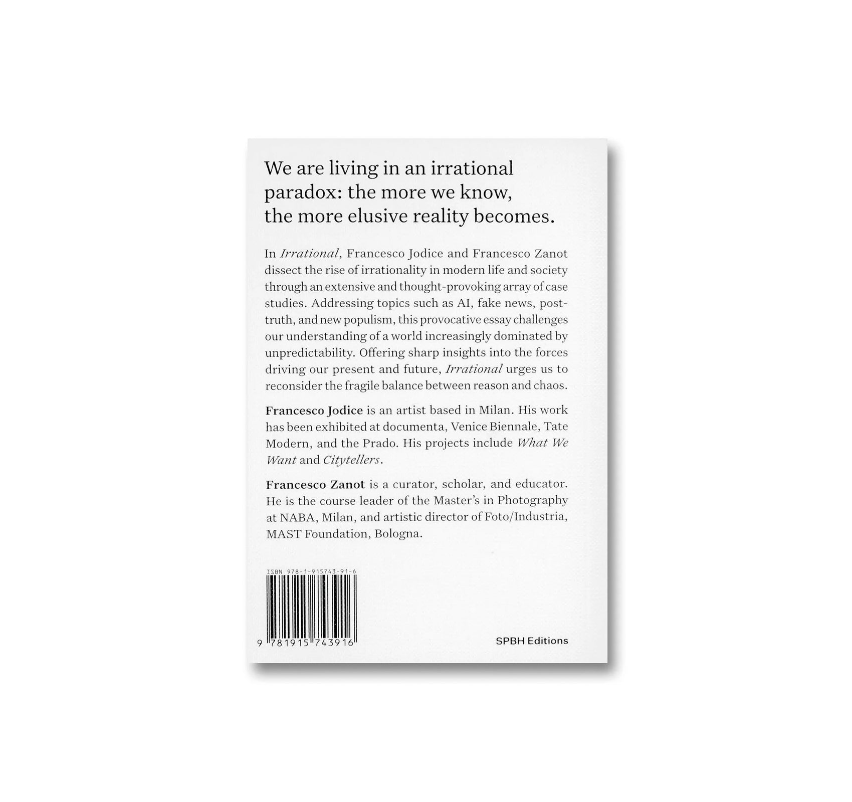 IRRATIONAL: A VISUAL DIRECTORY TO A WORLD WITH NO REASON by Francesco Jodice & Francesco Zanot