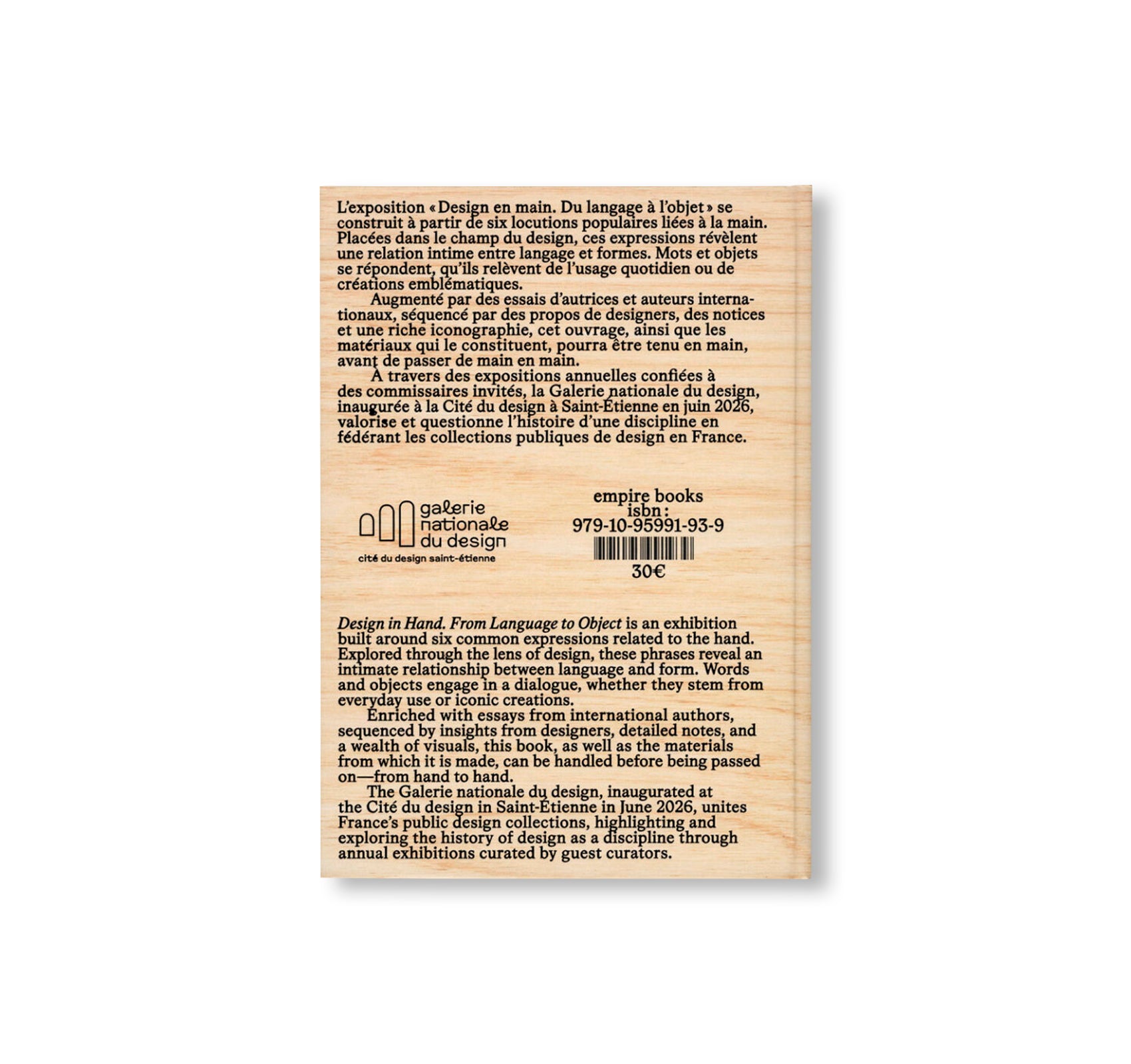 DESIGN IN HAND – FROM LANGUAGE TO DESIGN – GALERIE NATIONALE DU DESIGN, SAINT-ÉTIENNE