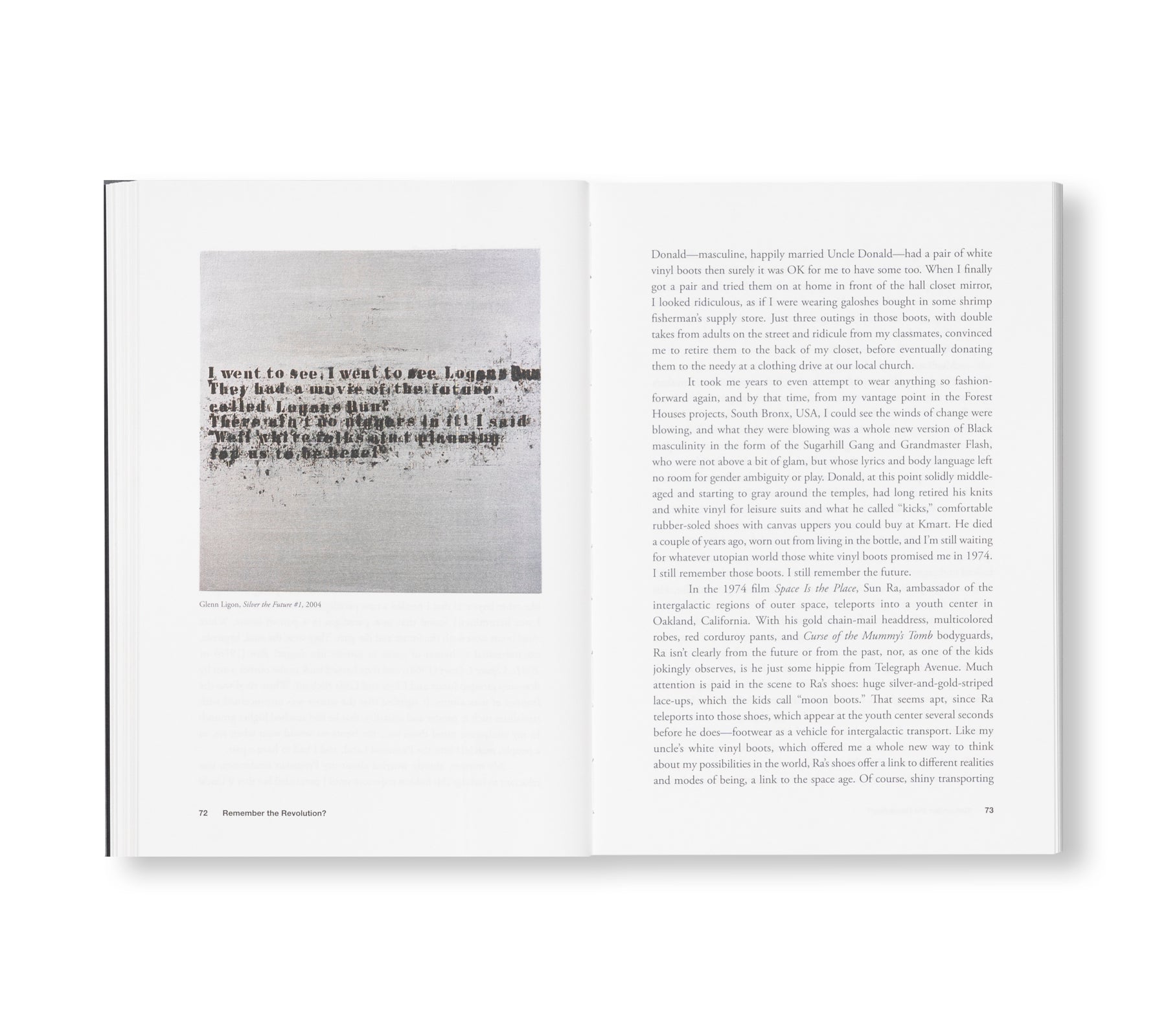 DISTINGUISHING PISS FROM RAIN by Glenn Ligon