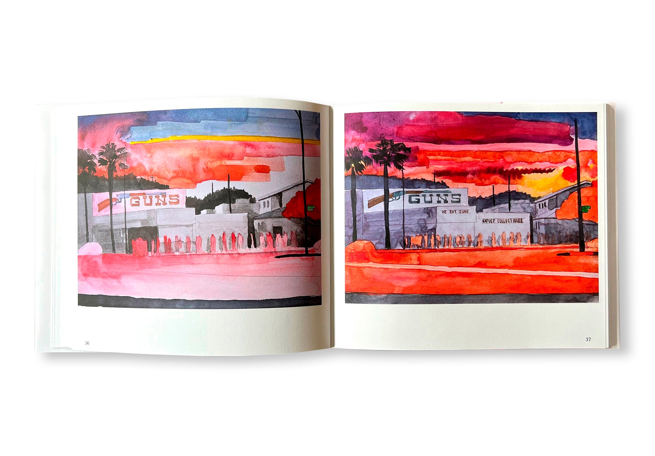 AGAINST GOD, AGAINST GUNS, AGAINST ENERGY. GUN STORE PAINTINGS by David Risley