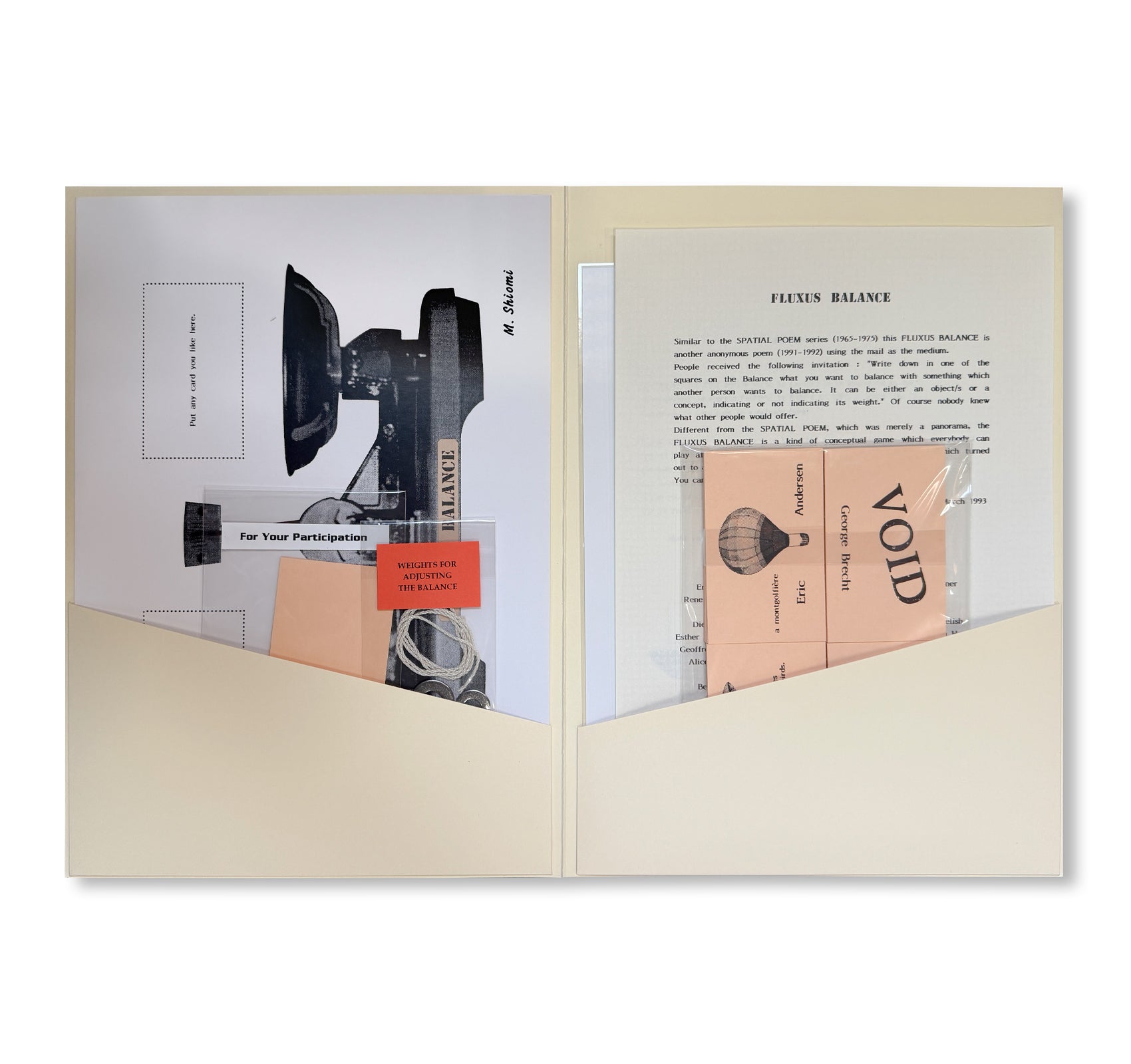 FLUXUS BALANCE by Mieko Shiomi [NUMBERED]