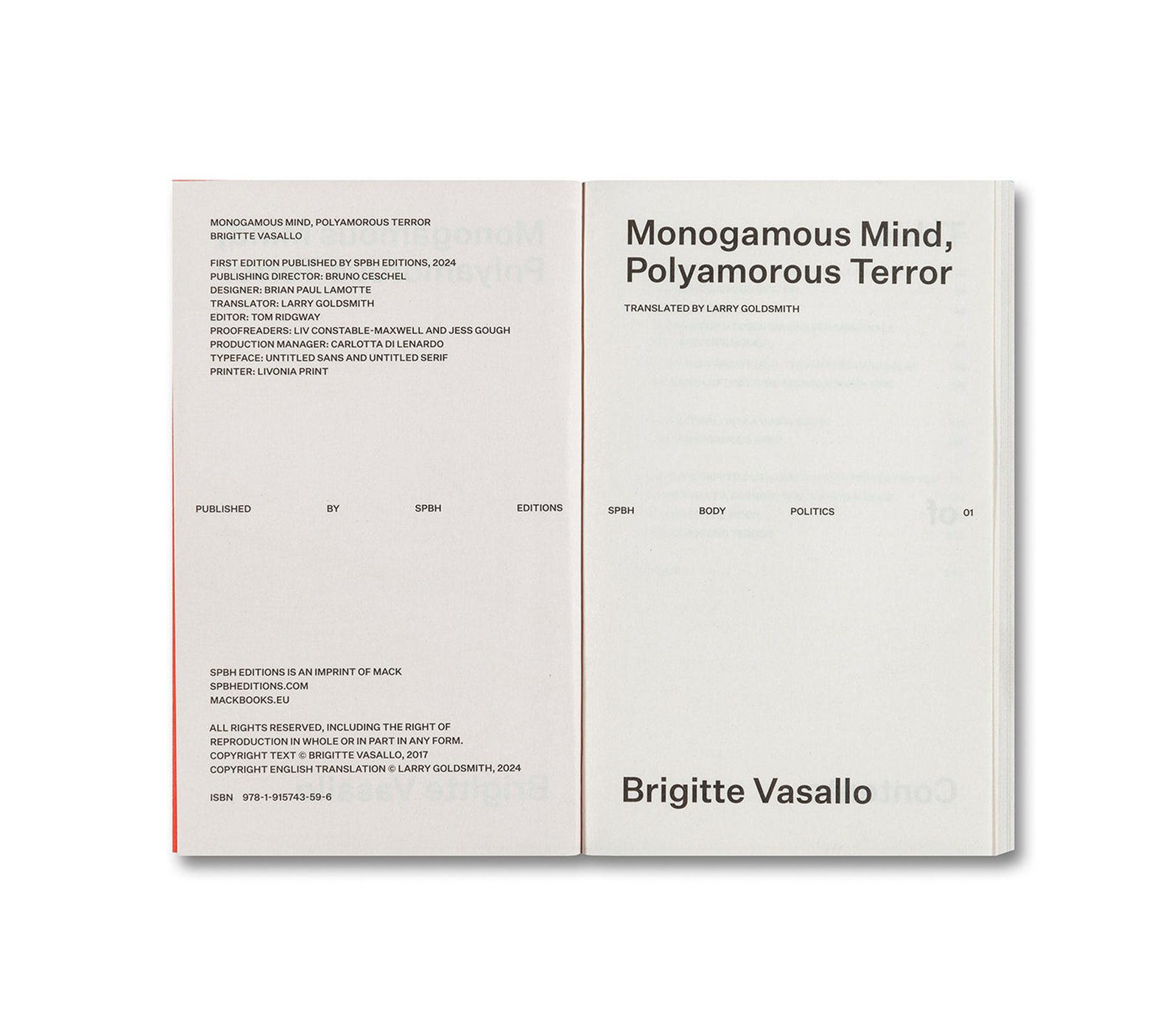 MONOGAMOUS MIND, POLYAMOROUS TERROR by Brigitte Vasallo