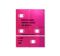 DROPPED STONE (1991) by Lawrence Weiner (POSTER)