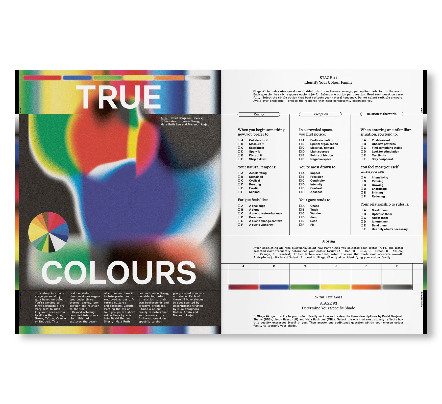 A MANUAL FOR LIVING CURATED FOR NIKE