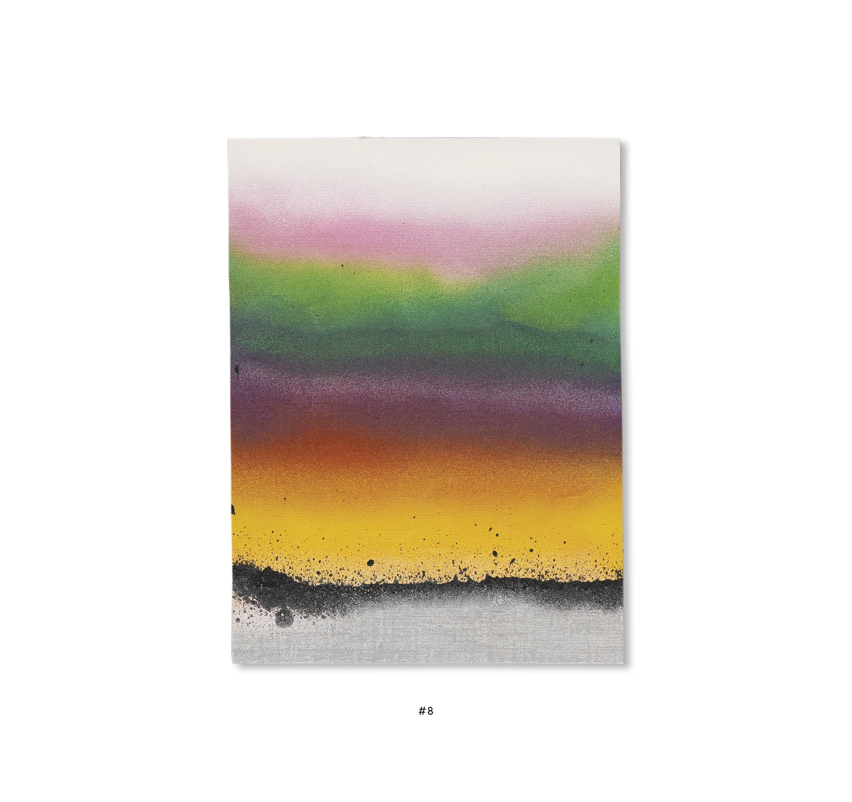 ELEVEN SECOND PAINTING (WHITE, ANTIQUE WHITE, PINK, LEMON YELLOW, LIGHT GREEN, DARK GREEN, PURPLE, RED, YELLOW, BLACK, SILVER) 2025 by Jonathan Monk [EDITION]
