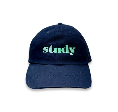 STUDY CAP (NAVY WITH MINT GREEN)