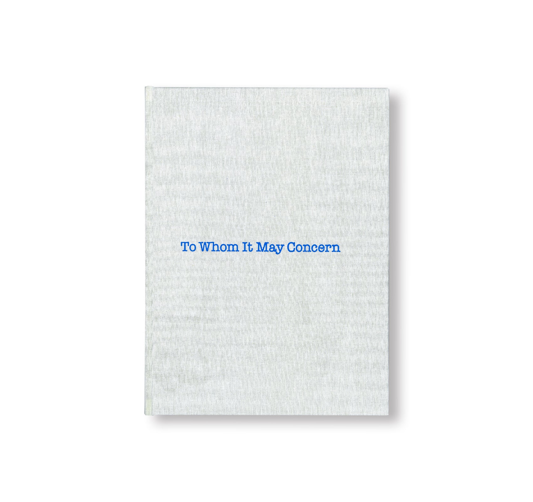 TO WHOM IT MAY CONCERN by Louise Bourgeois, Gary Indiana [NUMBERED]