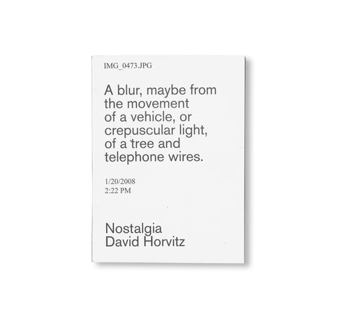 NOSTALGIA (2021) by David Horvitz