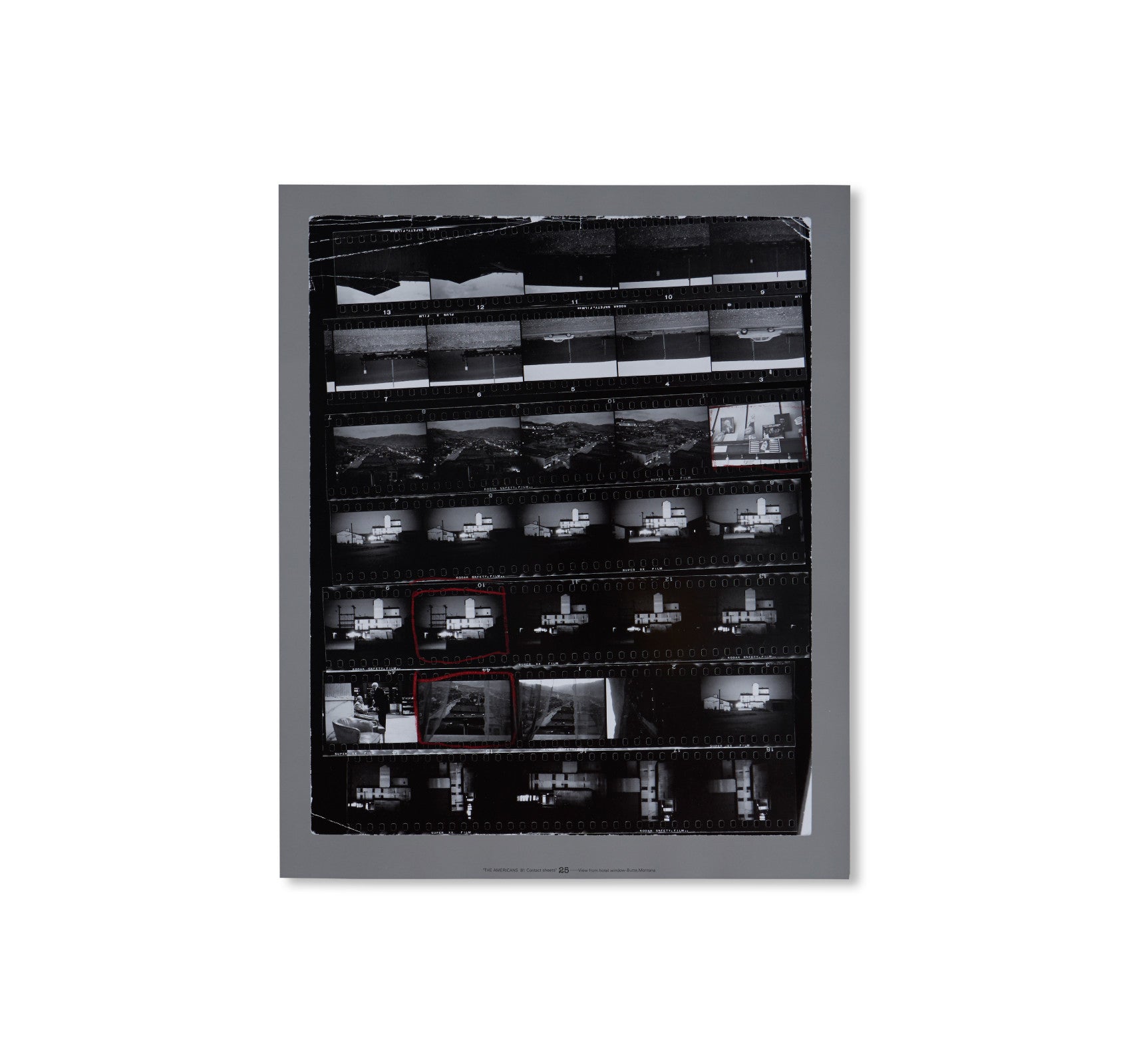 THE AMERICANS, 81 CONTACT SHEETS (FOLDING BOARD BOX) by Robert Frank