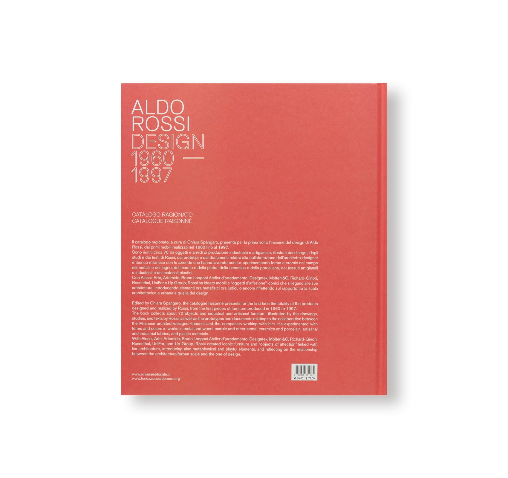 ALDO ROSSI: DESIGN 1960–1997 by Aldo Rossi