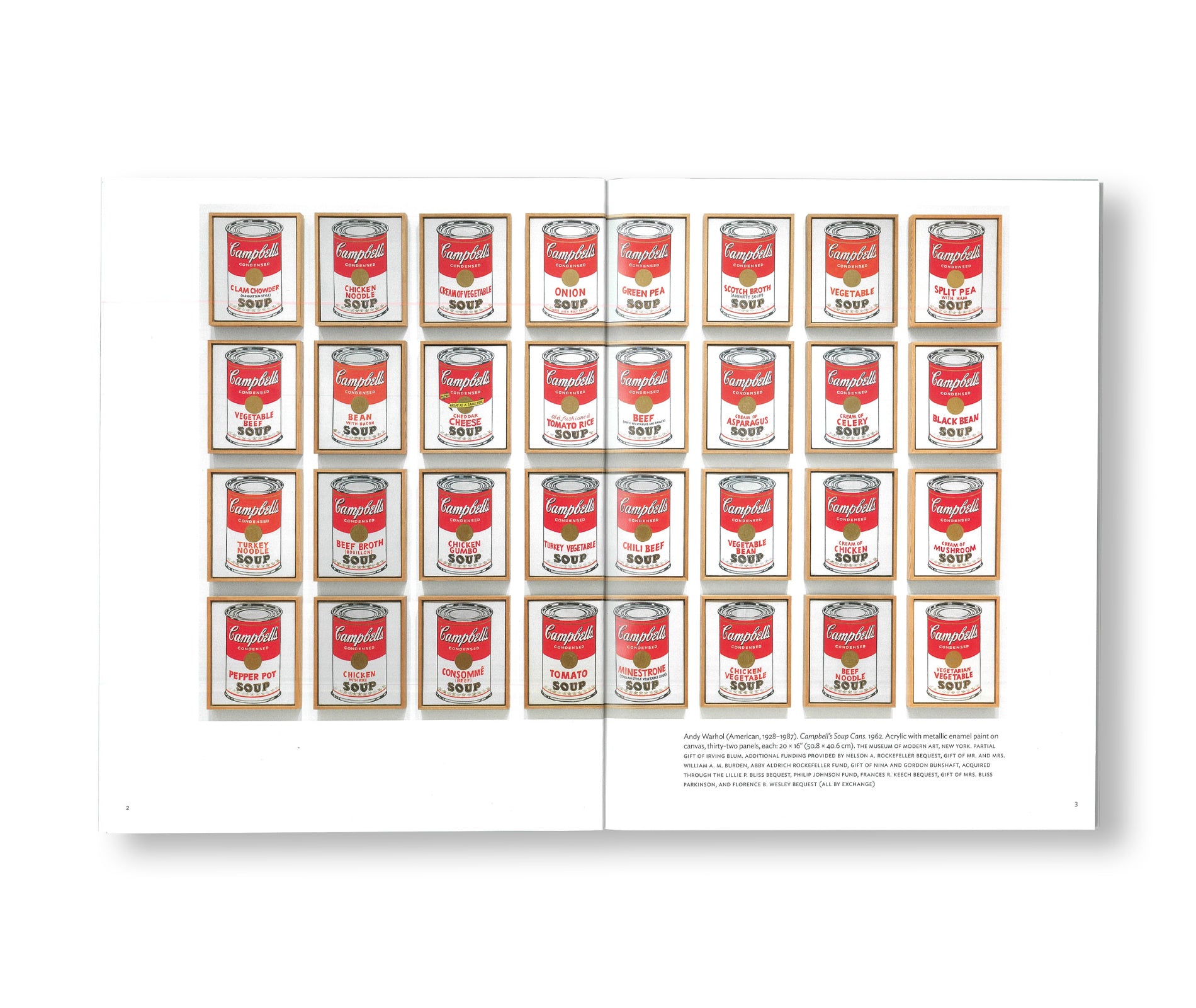 CAMPBELL’S SOUP CANS by Andy Warhol