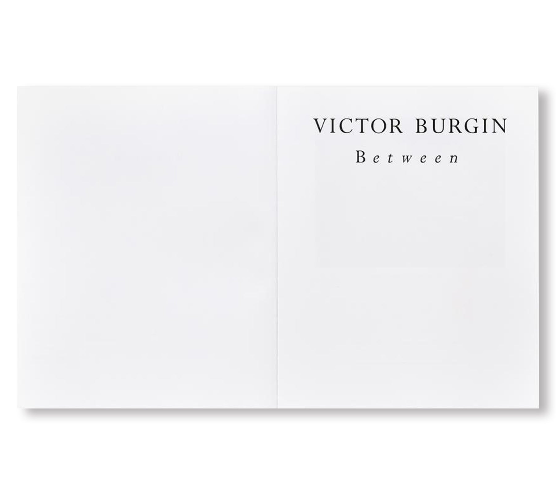 BETWEEN by Victor Burgin