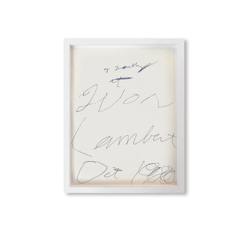 INVITATION PRINT 1980 by Cy Twombly