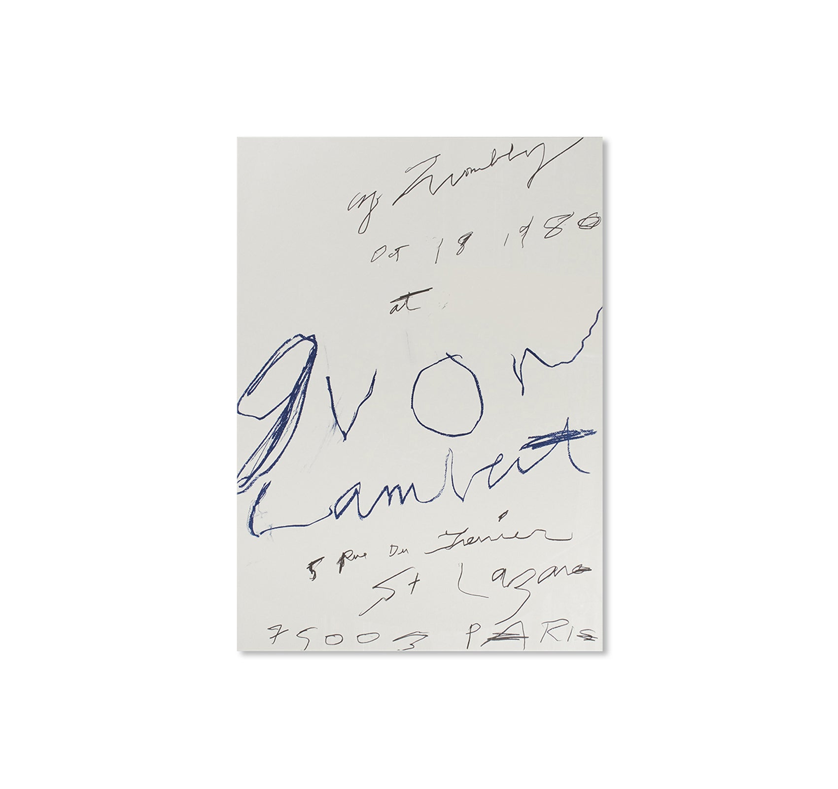 PRINT (1980) by Cy Twombly [REPRINTED EDITION]