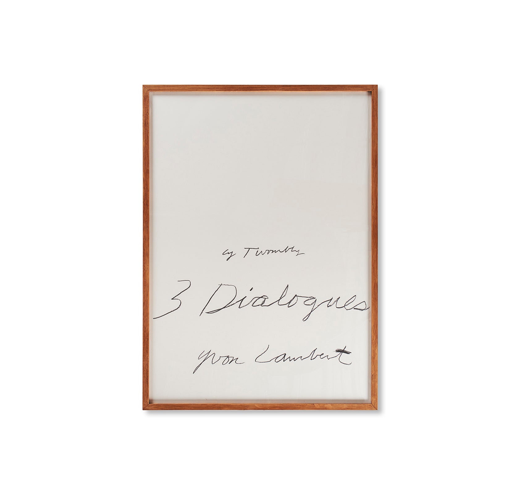 THREE DIALOGUES.1 PRINT (1977) by Cy Twombly