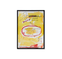 SUPERCOMB PRINT (1988) by Jean Michel Basquiat