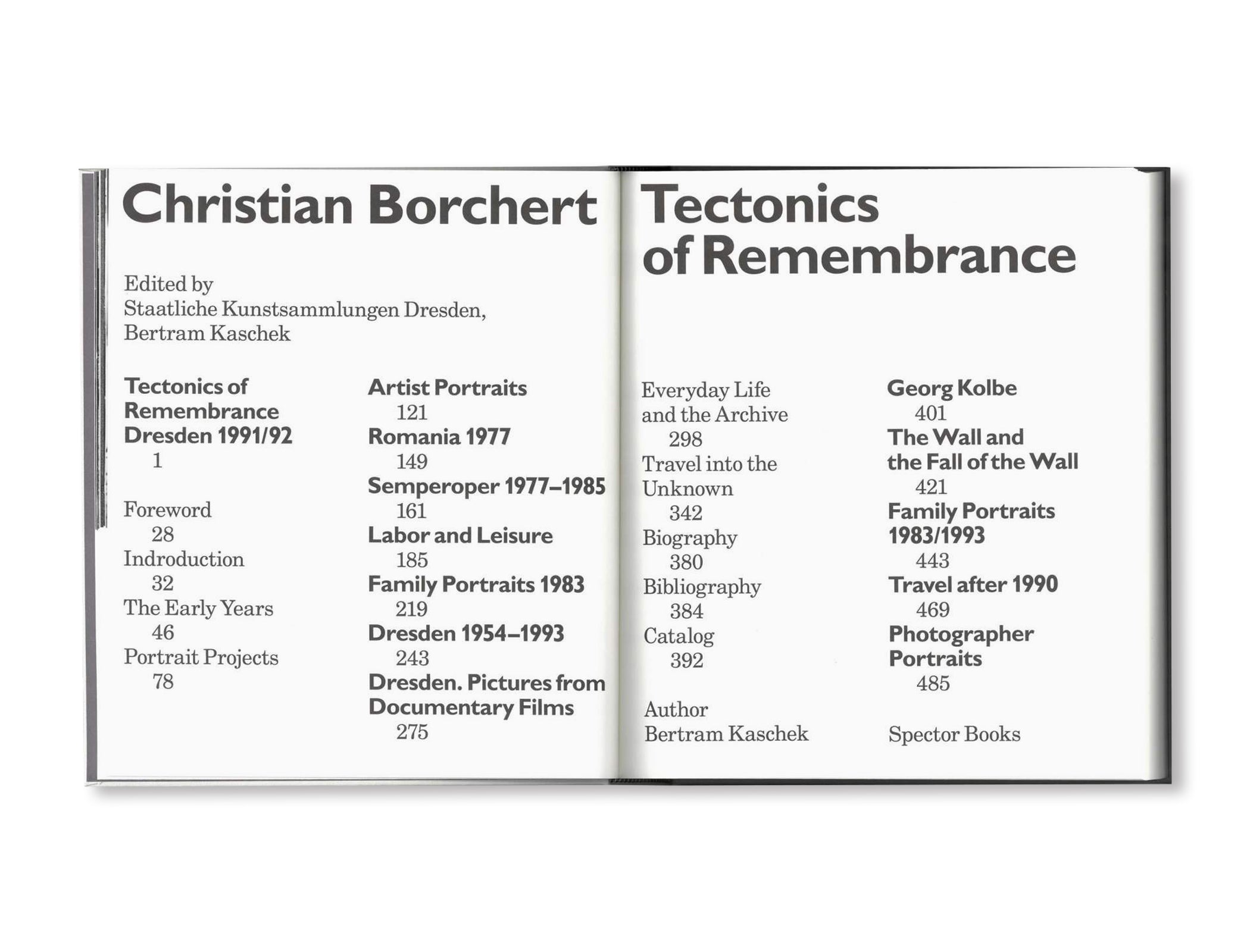 THE TECTONICS OF REMEMBRANCE by Christian Borchert