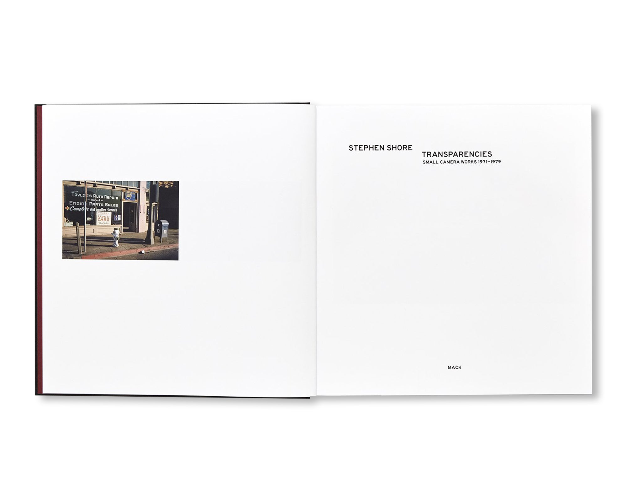 TRANSPARENCIES: SMALL CAMERA WORKS 1971-1979 by Stephen Shore [SIGNED]